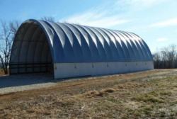 42'Wx60'Lx21'3"H wall mount quonset shed